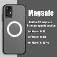 สำหรับ Magsafe แม่เหล็กไร้สายชาร์จกรณีสำหรับ Mi 13 12 Pro 13อัลตร้า F Rosted ชุบซิลิโคนอ่อนนุ่ม TPU ที่ครอบ