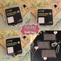 A-338 Ashley Eyelid Tape Net Invisible Eye Stickers Beautyful Unlimited สติ๊กเกอร์ติดตาสองชั้น (แผงสีดำ) ครบไซส์ S M L