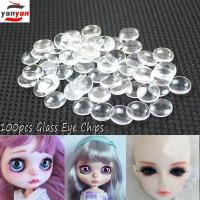 YANYAN 100pcs 14mm ร้อน เครื่องประดับ ของเล่นเด็ก ตุ๊กตาบลายธ์ งานฝีมือ DIY ชิปอายแก้ว อัญมณีเวลา