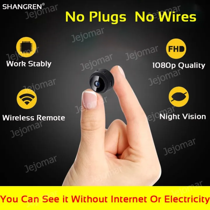With SD card cctv camera connect to cellphone Mini Spy Camera Hidden