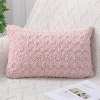 Olanly Rose Pillow Case Decorative Flower Cushion Cover For Sofa Bed Car Luxury Sleeping Pillowcase For Living Room Garden Chair