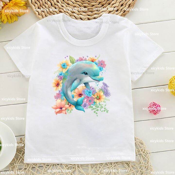 Girls dolphin t clearance shirt