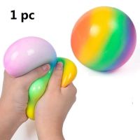 ของเล่นบีบหลากสีสีลูกบอลแก้เครียดนุ่มน่ารัก TPU สำหรับผู้ใหญ่เด็กเด็ก Relief ความเครียดน่ารัก