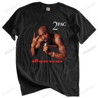 เสื้อยืดผ้าฝ้ายผู้ชายวินเทจเสื้อฤดูร้อนเสื้อยืด2Pac ทุกสายตาที่ฉันมีขนาดใหญ่กว่า