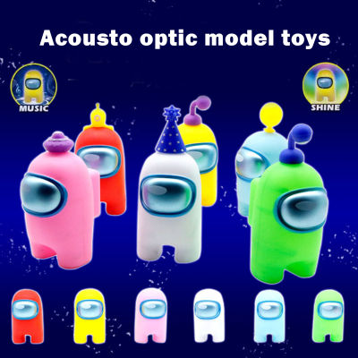 Among Us Play Set with Sound and Light 1/4/9/12pcs Game Themed Model Figure Toy1/4/9/12pcsAmong Us Play Setwith Sound and Light, Game Themed Model Figure Toy, Mini Puzzle Game Style OrnamentsGame Themed, MiniOrnament, for Collection