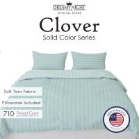 Dreamynight Home Clover Bedsheets 4 In 1 Clover Plain Color 710TC High Quality Single(25CM)QueenKing(30CM) Fitted Set