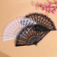 China Fold Fan Stage A Photo Prop Folding Fan Live Sexy Qipao Dance Folding Fan Lace Plastic Anime Hand Wedding Wood Fans For