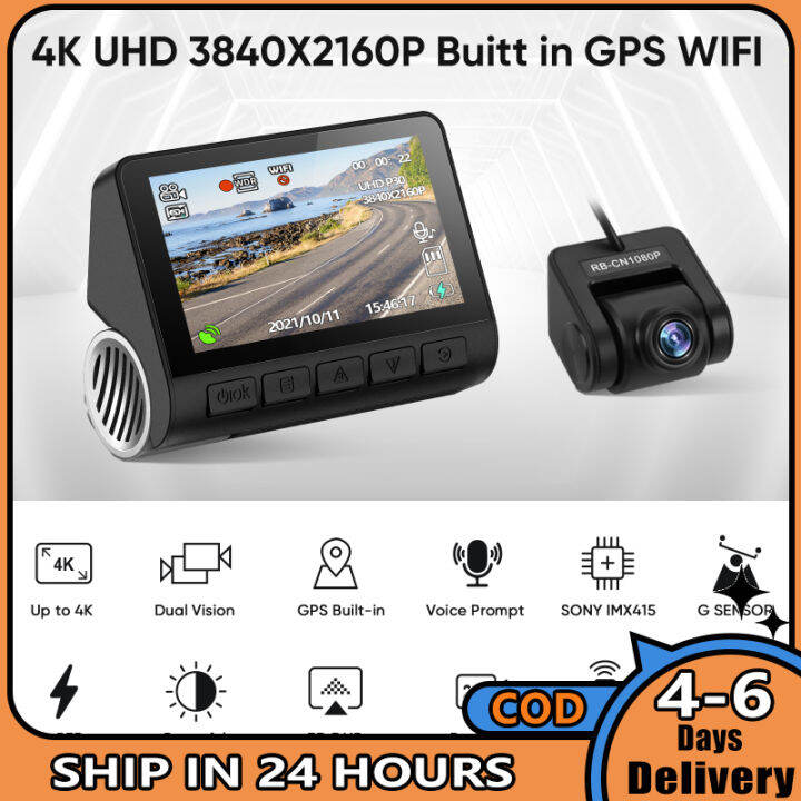 v55-dash-cam-4k-พร้อมหน้าจอ-ultra-clear-parking-monitor-เทปคู่-wifi-gps-driving-recorder-wi-fi-car-camera