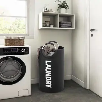 Laundry Basket Portable Waterproof Clothes Laundry Washing Bag Hamper  Storage