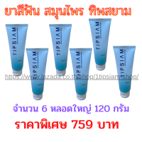 (แพ็ค 6 หลอดใหญ่) ยาสีฟัน 1 ทิพสยาม (1Tipsaim) สูตรเข้มข้นขนาด 120 กรัม รับประกันของแท้ ส่งด่วน มีเก็บเงินปลายทาง