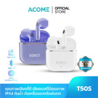 [อัพเกรดใหม่] ACOME รุ่น T50S หูฟังบลูทูธ หูฟังไร้สาย เบสแน่น หูฟัง พร้อมไมค์ กันน้ำ กันเหงื่อ IPX4  Bluetooth 5.3