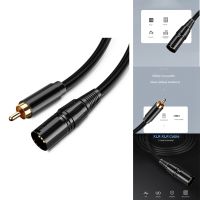 RCA To XLR Audio Cable 3-Pin Microphone Cable XLR Male To RCA HiFi Stereo Patch Cord Lead Wire for Amplifiers