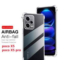 Redmi Note 12Pro 5G(พร้อมส่งในไทย)เคสTPUใสกันกระแทกแบบคลุมกล้องPoco X5 5G/Poco X5Pro 5G/Redmi Note12 5G/Redmi Note 12 Proตรงรุ่น