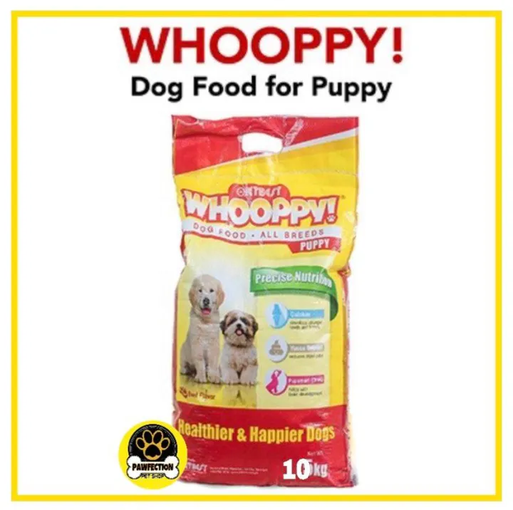 WHOOPEE PUPPY FOOD FOR ALL BREEDS (BEEF FLAVOR) 10KG [SOLD PER BAG