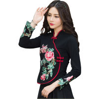 Ethnic Womens Two Piece Sets 2020 Skirt Set Cheongsam Top Embroide Vintage Outfits Traditional Chinese Clothing For Women FF2469