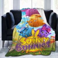 2023 in stock Sunny Bunnies Blanket Ultra Soft Throw Flannel Blanket Warm Fashion Comfortable Washable Blanket for Bed Couch Chair Living Room，Contact the seller to customize the pattern for free