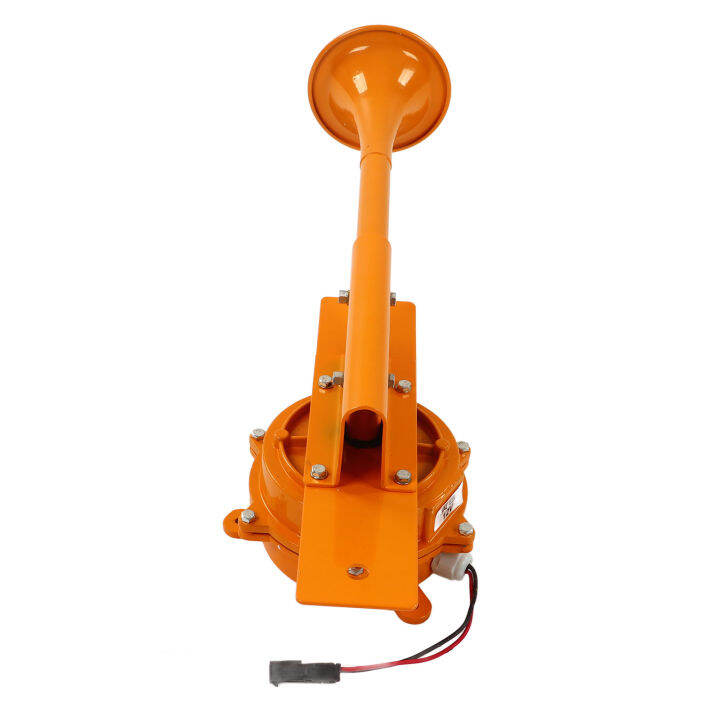 Car Air Horn, Waterproof Plug 12V 110dB Yellow Chrome Train Horn for