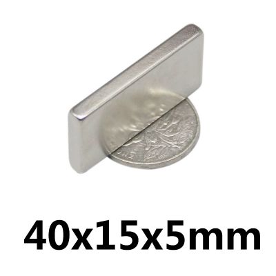 5 50PCS 40x15x5 mm Super Strong Neodymium Magnet Block Permanent Magnets 40x15x5mm sheet Powerful Magnet 40x15x5 mm