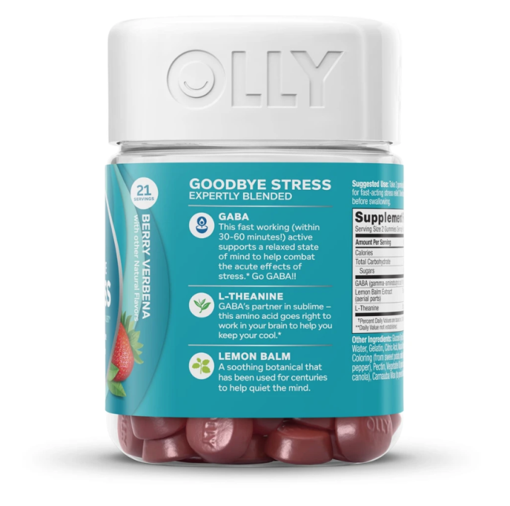 olly-gummy-goodbye-stress-วิตามินเยลลี่100-นำเข้าจากอเมริกา-42เม็ด-21-serving-วิตามินคลาย-ความเครียด