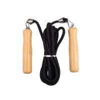 Cotton and Linen Skipping Rope 2.7m Group Skipping Rope Wooden Handle Skipping Rope Training Group Game Fitness