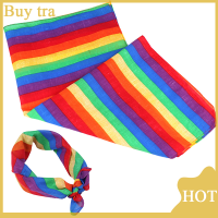 [Buytra] 1 PC cotton Rainbow bandanas แถบคาดศีรษะเกย์ Pride หน้ากากคอผ้าพันคอ Headwear