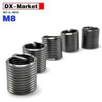 M8 Threaded Inserts 304 Stainless Steel Fine Pitch Wire Thread Insert M1.6-M48 M8x1.0p M8x1.25p G003