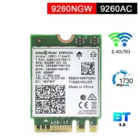 1730Mbps For Intel 9260AC 9260NGW 2.4G/5Ghz M.2 NGFF Network Wireless Wifi Card 802.11ac Bluetooth 5.0 Laptop Deskktop Windows10