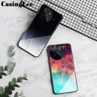 เคสสำหรับ Realme 11 4G เคสสำหรับ Realme 11 4G คู่ที่ป้องกันกระจกกระจกเทมเปอร์ท้องฟ้าเต็มไปด้วยดวงดาว Realme 11 4G ฝาหลัง11 4G เคสมือถือ