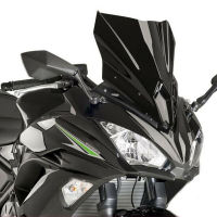 Motorcycle Parts Double Bubble Front Windscreen Windshield Visor Screen Fly Shield Wind Deflector Cover For KAWASAKI Ninja 650 650R EX 650 F EX650 ER6F ER-6F 2017 2018 2019 P/N 39154-0352