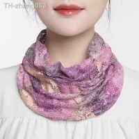 Multi-Function Scarf Spring Summer Chiffon Neck Collar Scarf Women Head Thin Sunscreen Variety Small Silk Anti-UV Scarf Mask New