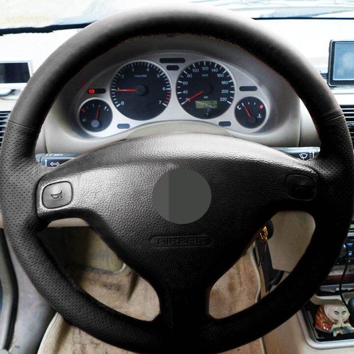 diy-sweat-car-steering-wheel-cover-for-opel-astra-g-1998-2007-zafira-a-1999-2005-chevrolet-sail-2003-black-artificial-leather