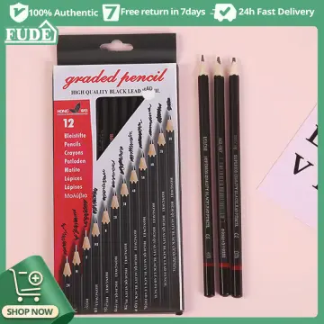 12pcs Professional sketch drawing art pencil set (sizes 8B to 2H) – Karachi  Stationers