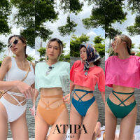 Atipashop - Panties rayon tie กางเกงบิกินี ทรงพันเอว ผ้าเรยอน