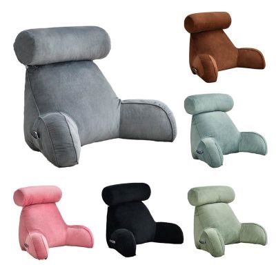 ℡♂◆ All Season Reading Pillow Office Sofa Bedside Back Cushion For Chair Bed Lumbar Support Chair Cushion With Arms Home Decor