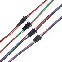 JST SM Connector 2pin / 3pin / 4pin / 5pin Male and Female connector wire cable Set for LED Strip Light 5set/lot