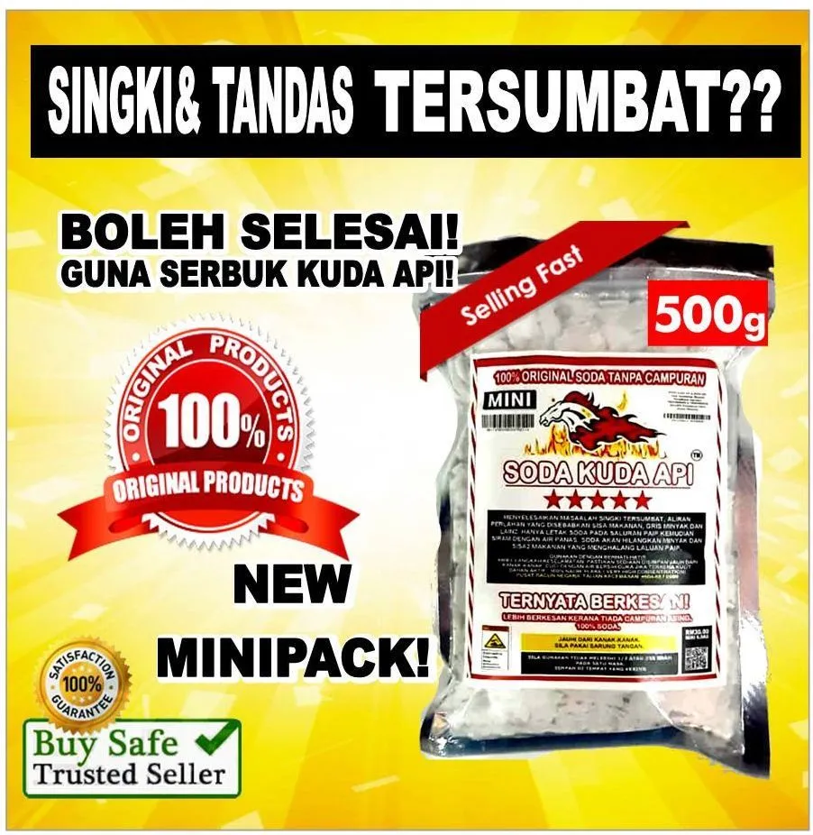 soda untuk tandas tersumbat