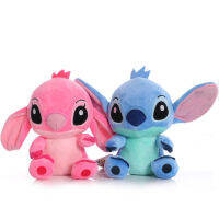 12 -20 CM Disney Mickey Mouse Minnie Stitch ของเล่นตุ๊กตาน่ารักคู่ยืน Lilo &amp; Stitch การ์ตูนตุ๊กตาตุ๊กตา Plush ของเล่น-qeangshe