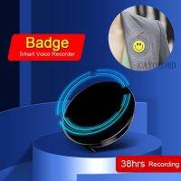 Cool Cute Cartoon Badge Clip Mini HD Voice Audio Recorder Portable Noise Reduction Recording For Kids Students Adult