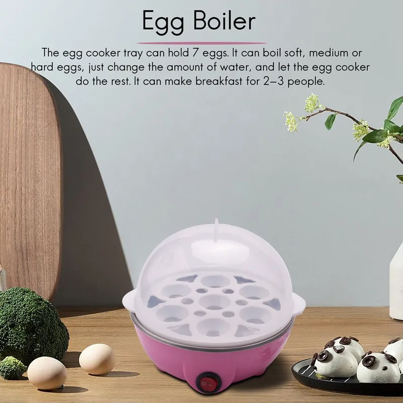 Egg Cooker, Electric Egg Boiler Made of PP and Stainless Steel