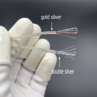 1m Copper Cord Flat Wire 20 22 24 26 30 AWG Two core Transparent Parallel Flower Cable Waterproof LED Lamp Holder Wire