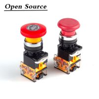 22mm LA38-11ZS Emergency Stop 10A/600V Self-locking/Latching Head Power Switch Mushroom Push Button Switch