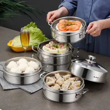 Stainless Steel Food Steamer Basket For Pressure Cooker Utensils Egg Rice  Steaming Grid Pot Drain Basket