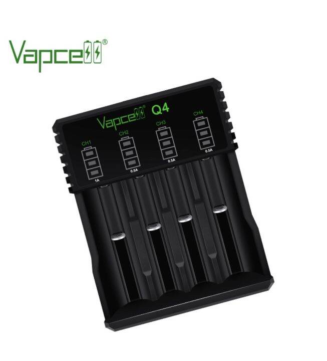 แท่นชาร์จ-vapcell-q4-ชาร์จไว-2a-สำหรับ-ถ่านชาร์จ-3-7v