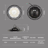 LED ยูเอฟโอไฮเบย์แสง Xtra ความสว่างกันน้ำ IP65 LED น้ำท่วมไฟกลางแจ้งในร่มคลังสินค้าโคมไฟการติดตั้งโครงการ