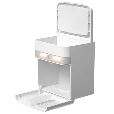 Toilet Paper Roll Holder with Automatic Sensor LED Lighting and Smartphone Holder Shelf, Wall Mounted Bathroom