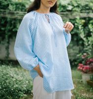 PALINI เสื้อ Candy Loose shirt Blue