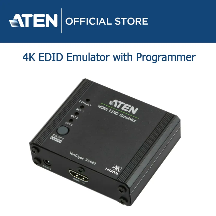 ATEN 4K HDMI EDID Emulator with EDID Mode Selection and Programmer