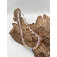 Natural Rainbow Aura Quartz Beads Necklace for man and women