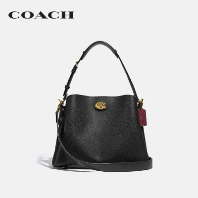 COACH กระเป๋าสะพายไหล่ผู้หญิงรุ่น Willow Shoulder Bag สีดำ C2621 B4/BK