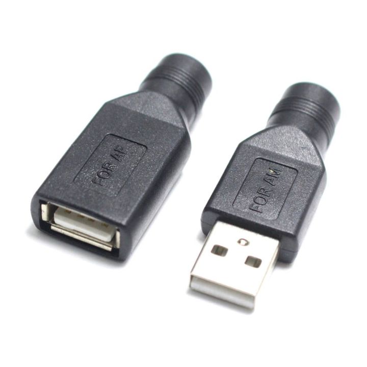 msaxxza-แจ็คปลั๊กไฟกระแสตรง5v-5-5x2-1คอนเน็คเตอร์ทองเหลืองเป็น-usb-ชาย-หญิงแล็ปท็อปอะแดปเตอร์แปลง